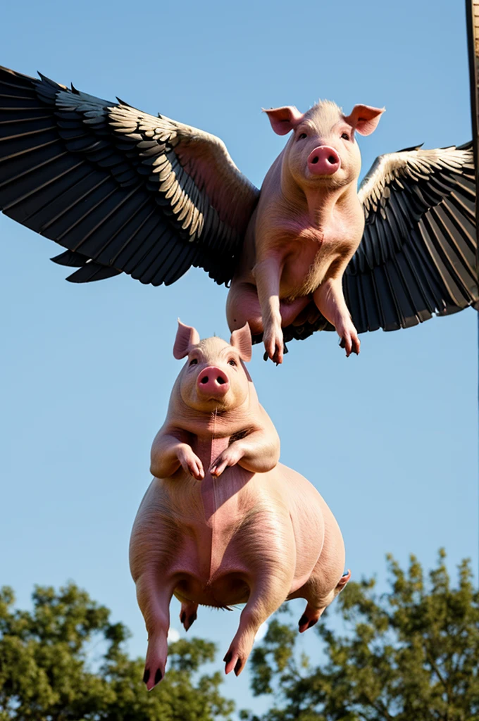 Pig with wings 