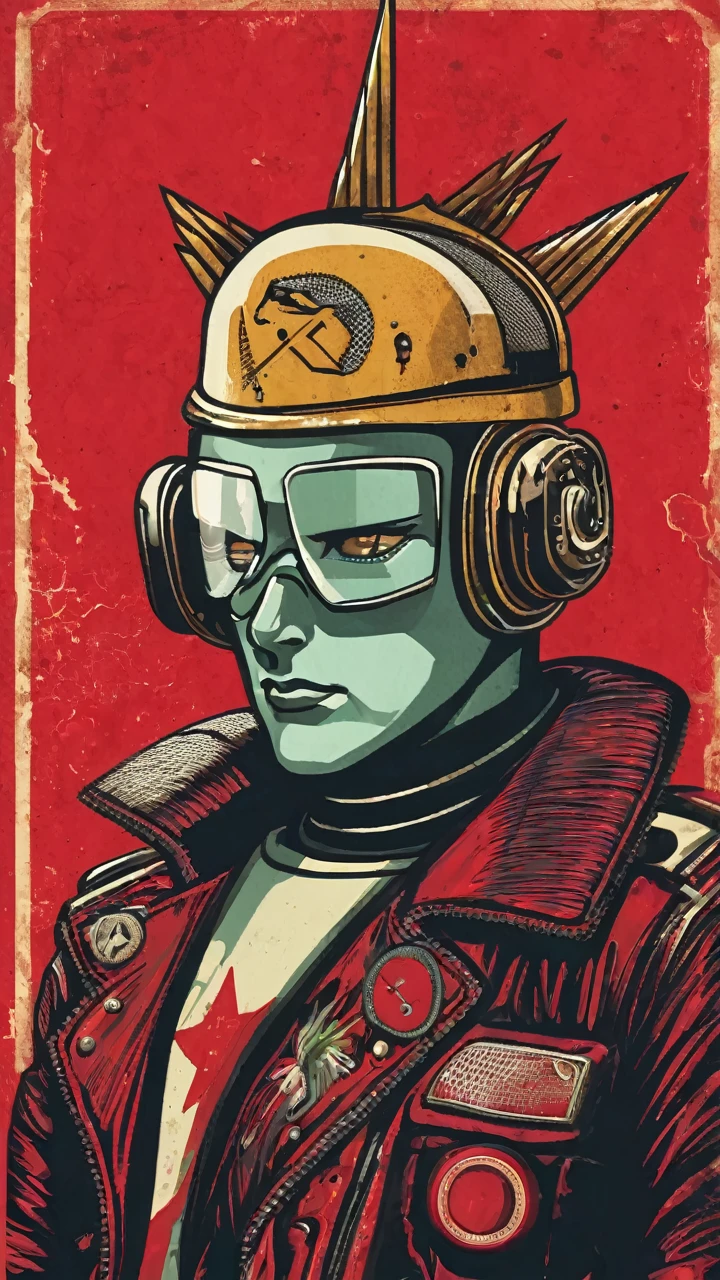 Make a punk-style Android with a Soviet theme