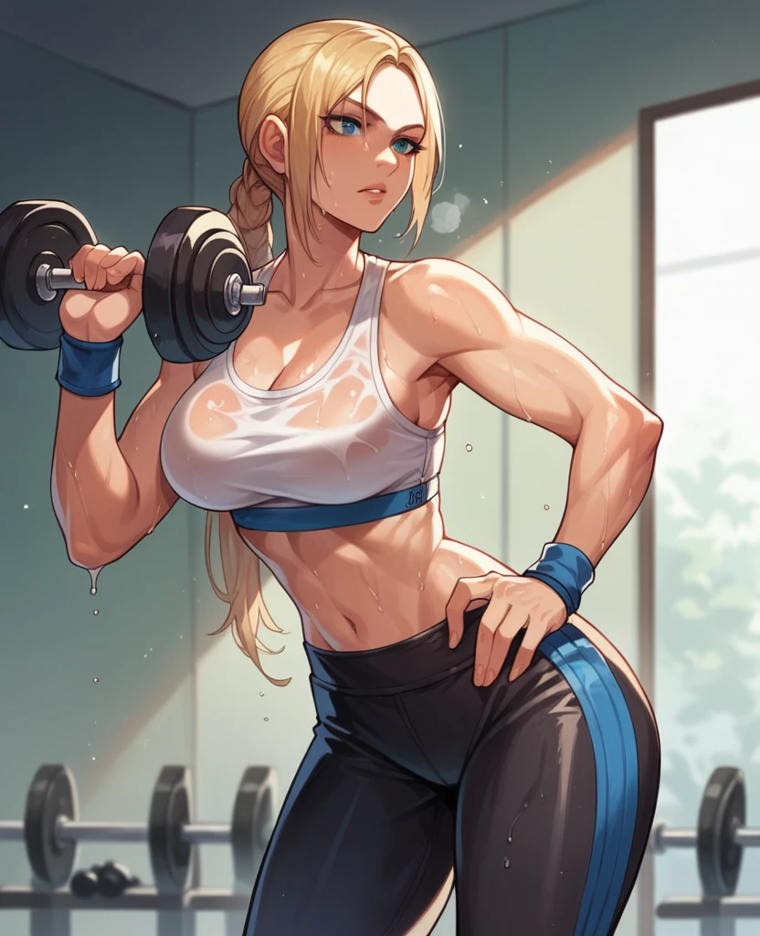 Nina Williams Tekken working out wet