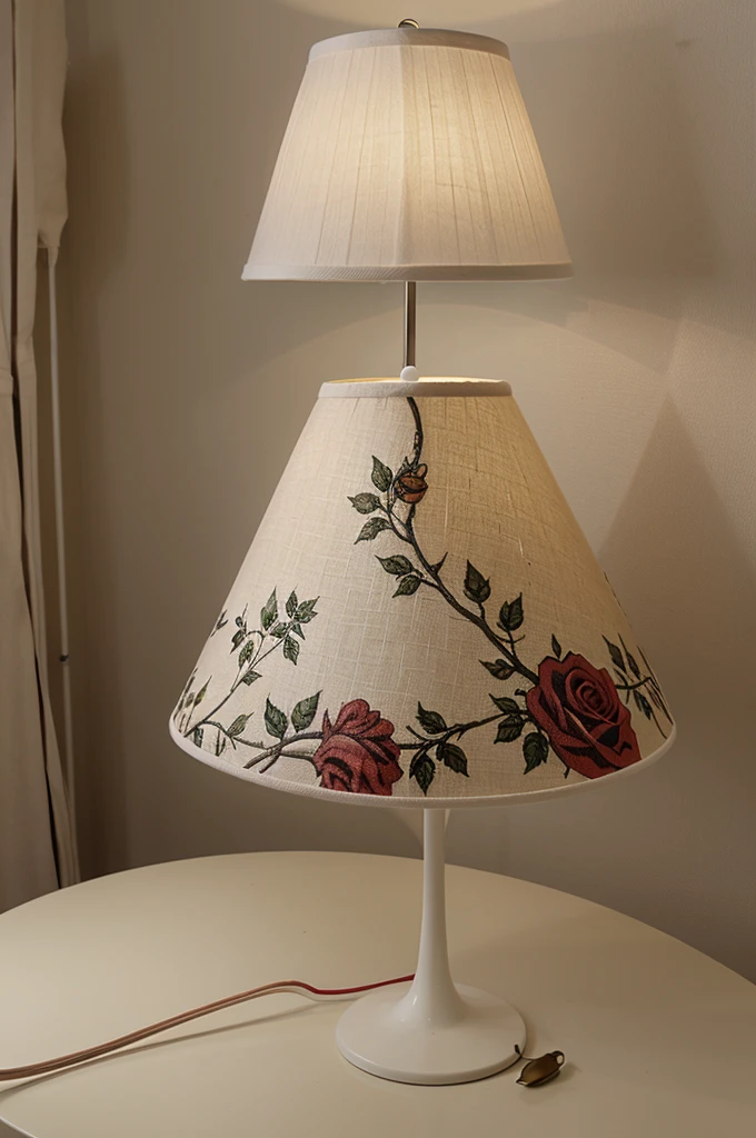 Designing a lampshade in the shape of a rose branch