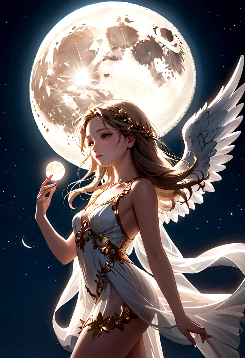 Angel　beautiful　moon