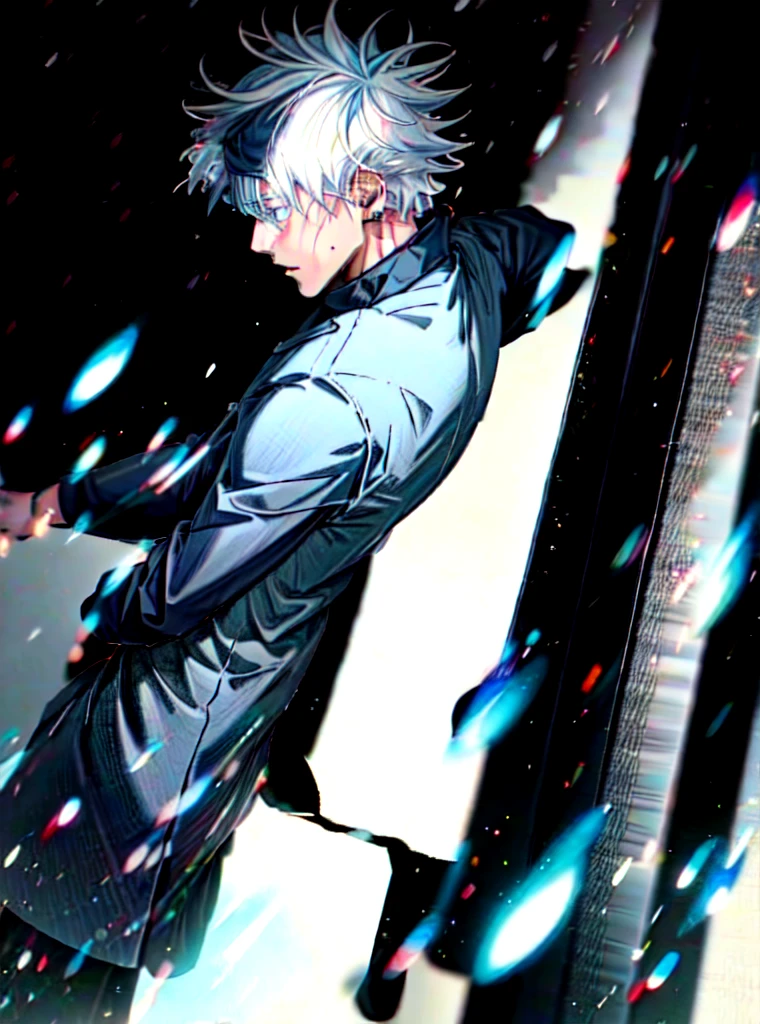 gojo Satoru, silver Hair, anime, Alone