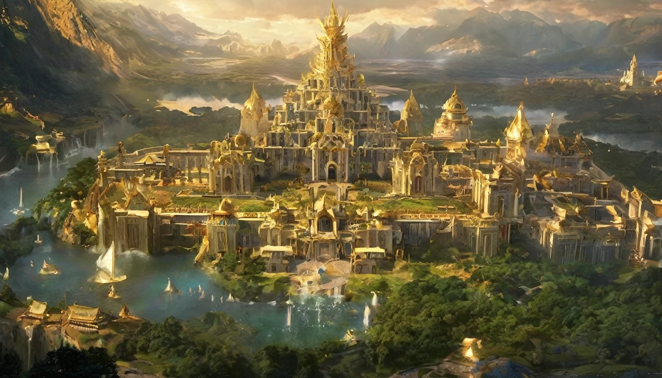 wallpaper,32k,Asgard,阿萨神族居住在Asgard(Asgard),A magnificent palace area