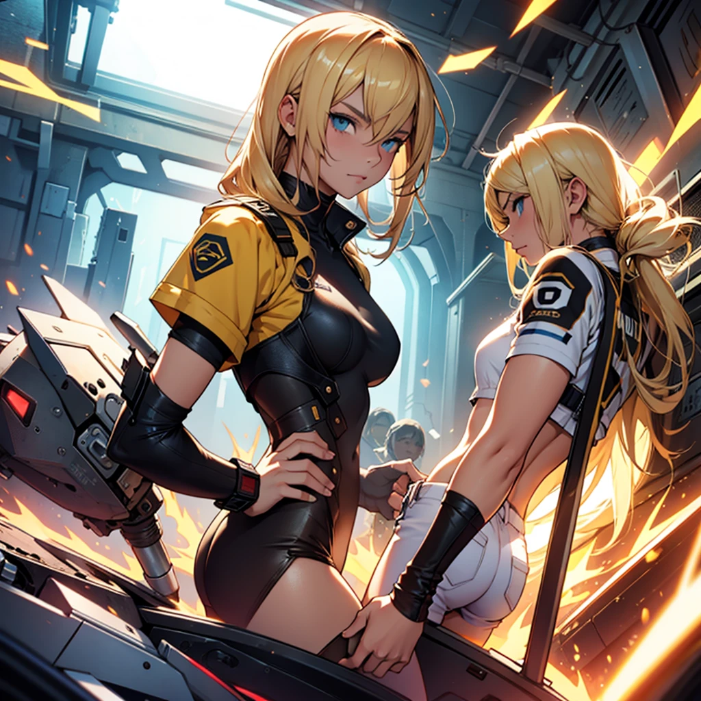 1 age woman with blonde hair has the power to see the future