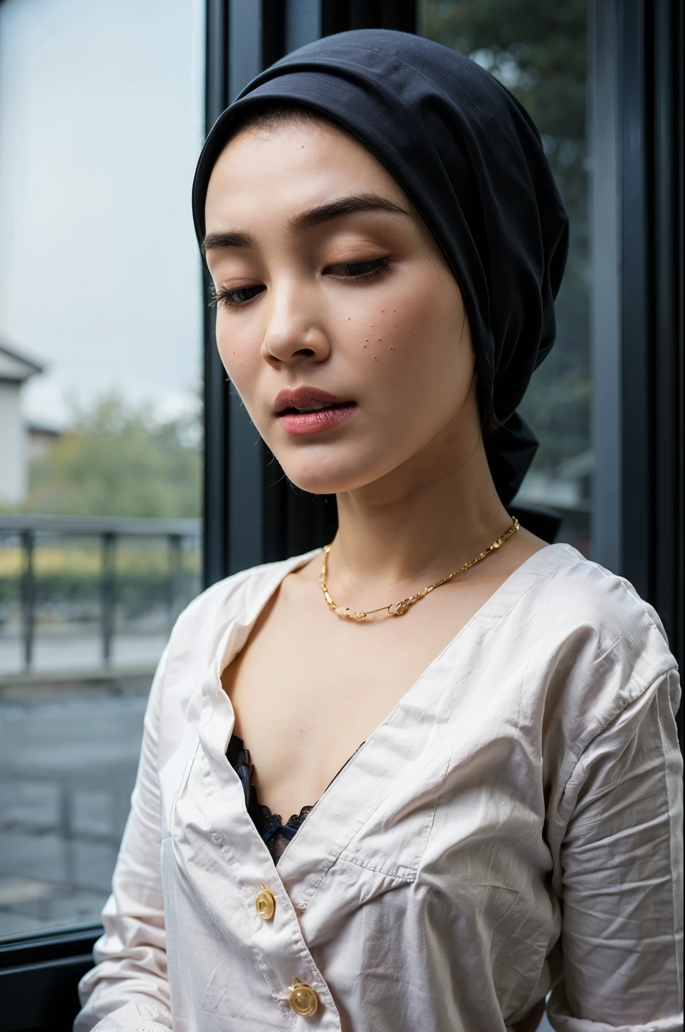 ((Colourful)), ((Big Tits:0.6)), ((Flat Chest:1.6)), ((Closed Eyes)), ((Strapless Colourful bra Flat Chest)), Naked, Angry pose, Angry face, (((HIJAB MALAY GIRL))), masutepiece, High quality, UHD 45K, Realistic face, Realistic skin feeling , A Japanese Lady, , , Very cute and baby-like face, (((FLAT CHEST))), (MATRIX WORLD), ((look In front at the camera and SADNESS)), ((())), (((CUTE GIRL))), ((PEACH PASTEL LIPS))