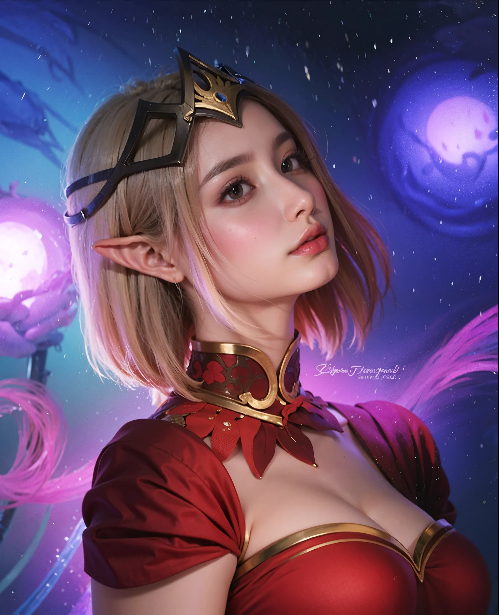 a close up of a 4 girls  ,pink hair , big booobs ,  shadowbringers cinematic, 4 k detail fantasy, a beautiful fantasy empress, game cg, xianxia fantasy, xianxia hero, 2. 5 d cgi anime fantasy artwork, cinematic goddess close shot, ruan jia and artgerm, wow 4 k detail fantasy, hyperdetailed fantasy character