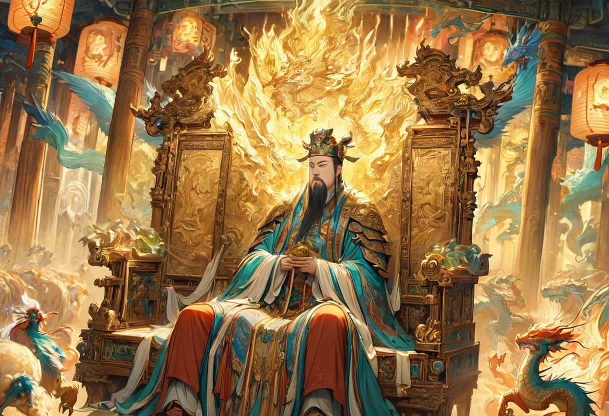 young farmer in front of the emperor