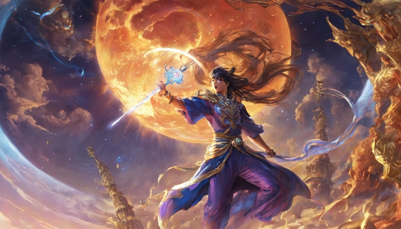 wallpaper，32k，Rebirth，After the Twilight of the Gods，世界将Rebirth，New gods will emerge，A new human will emerge，Continue to protect this new world，