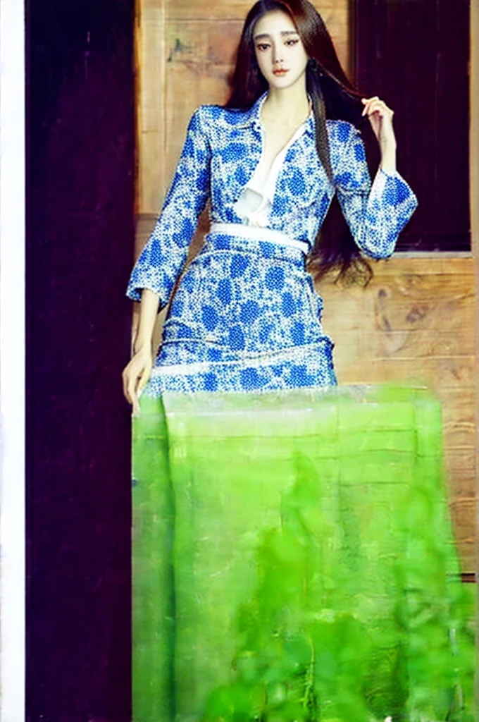 ((best quality, 8K, masterpiece: 1.3)), 1 Girl, My Fair Beauty: 1.3, (Long hair: 1.2), Floral Skirt, Long legs: 1.1, Very delicate face, Beautiful eyes, Double eyelids, outdoor