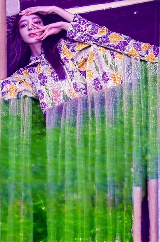 ((best quality, 8K, masterpiece: 1.3)), 1 Girl, My Fair Beauty: 1.3, (Long hair: 1.2), Floral Skirt, Long legs: 1.1, Very delicate face, Beautiful eyes, Double eyelids, outdoor