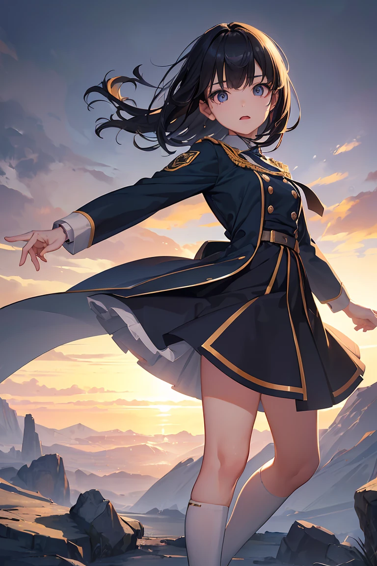 a cut girl with sort hair, wearing sprot uniform, standing sideways,Left side face, full-body, clean background, full body shot:1.2, Detailed face, detailed eyes, detailed nose, detailed mouth,((UHD,masterpiece,super detail,award winning:1.4,best quality:1.2,highres,high quality))