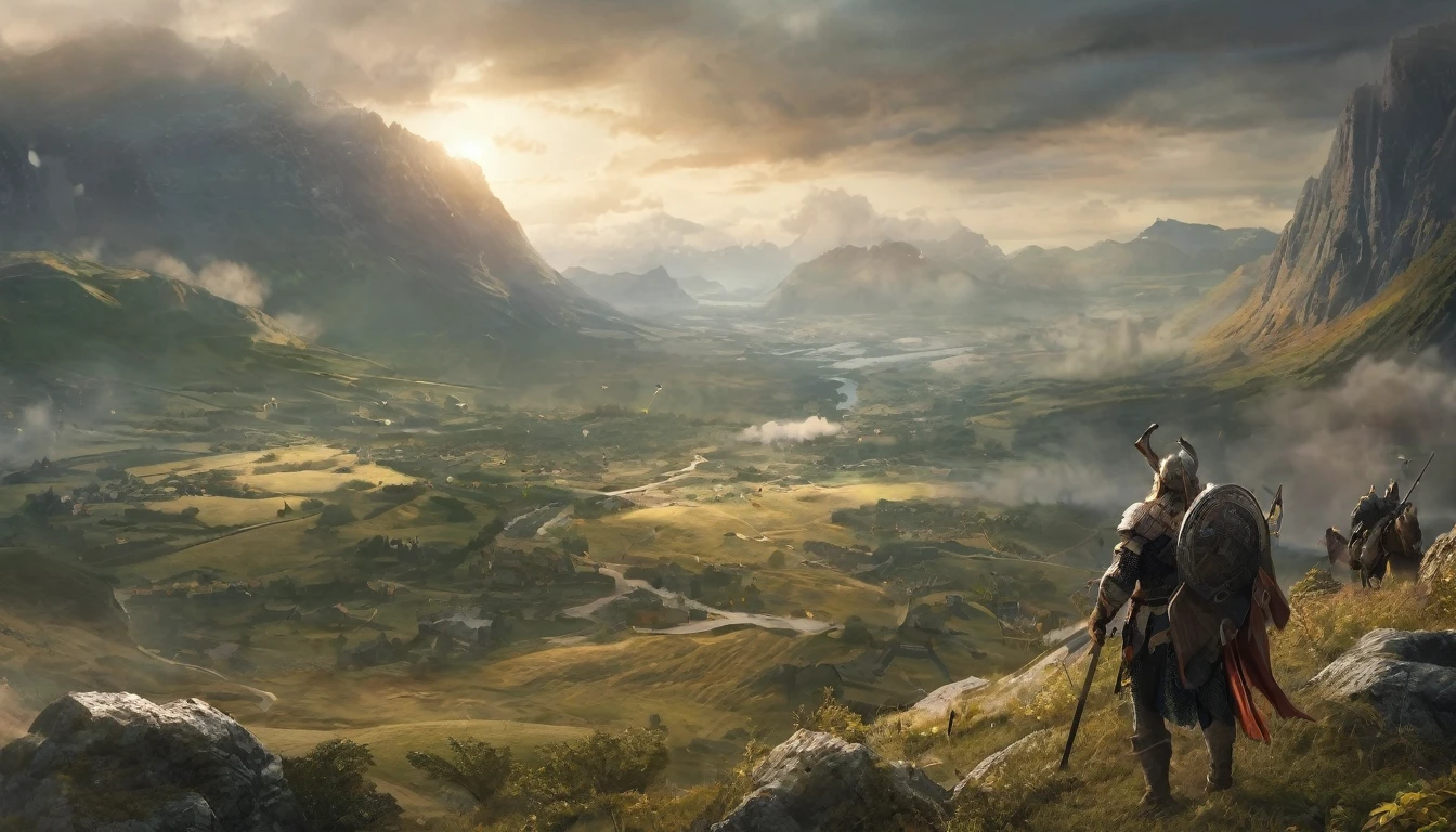 wallpaper,32k,battlefield,Surviving Gods and Humans,battlefield背景,Norse mythology