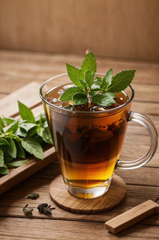 Create a post for Instagram of herbal tea 