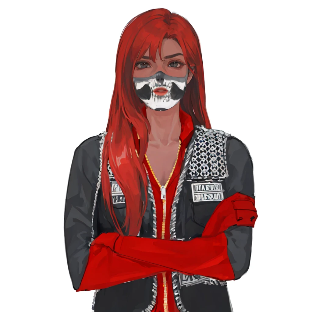 (masterpiece:1.2, best quality), (1girl, solo, upper body:1.2),flat face,Hair: buzz cut,Clothing: oversized, distressed denim jacket with patches and pins, paired with black skinny jeans and combat boots, Hanging out in an underground music venue or street art exhibit