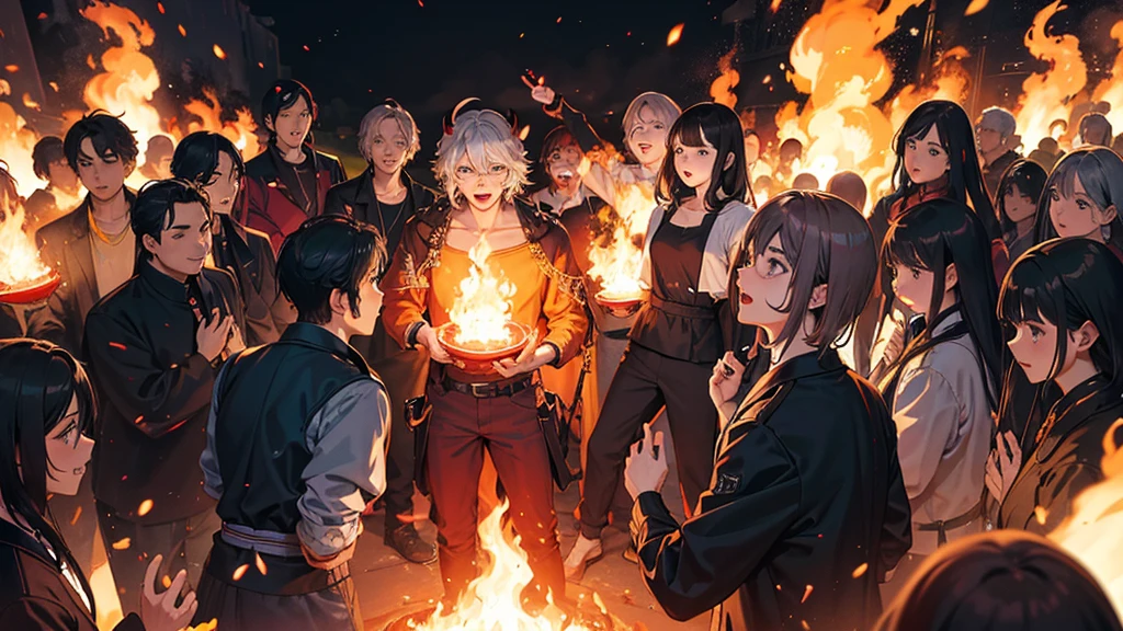 Human Crowd, In hell of fire, Surrounding the man, もっと大きな声でshout, shout,In the great valley,