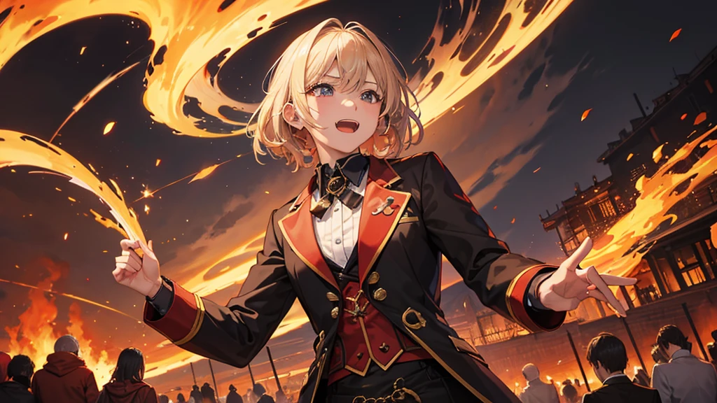 Human Crowd, In hell of fire, Surrounding the man, もっと大きな声でshout, shout,In the great valley,