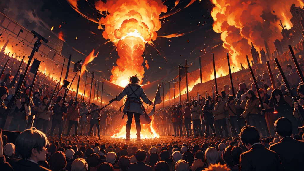 Human Crowd, In hell of fire, Surrounding the man, もっと大きな声でshout, shout,In the great valley,
