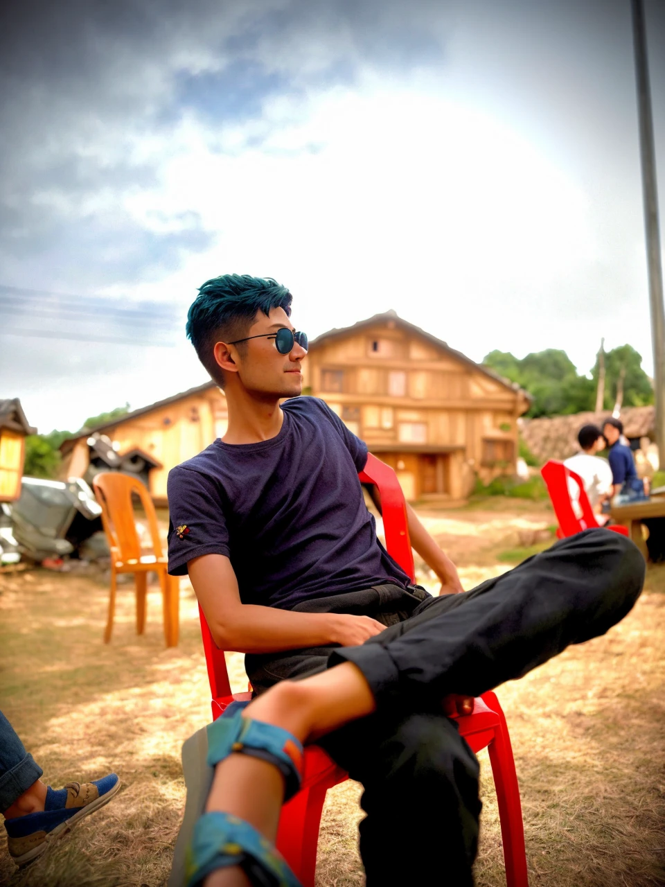 Realistic, real life, beautiful hobbit house on the hill, style of laurie greasley, studio ghibli, akira toriyama, james gilleard, genshin impact, trending pixiv fanbox, acrylic palette knife, 4k, vibrant colors, devinart, trending on artstation