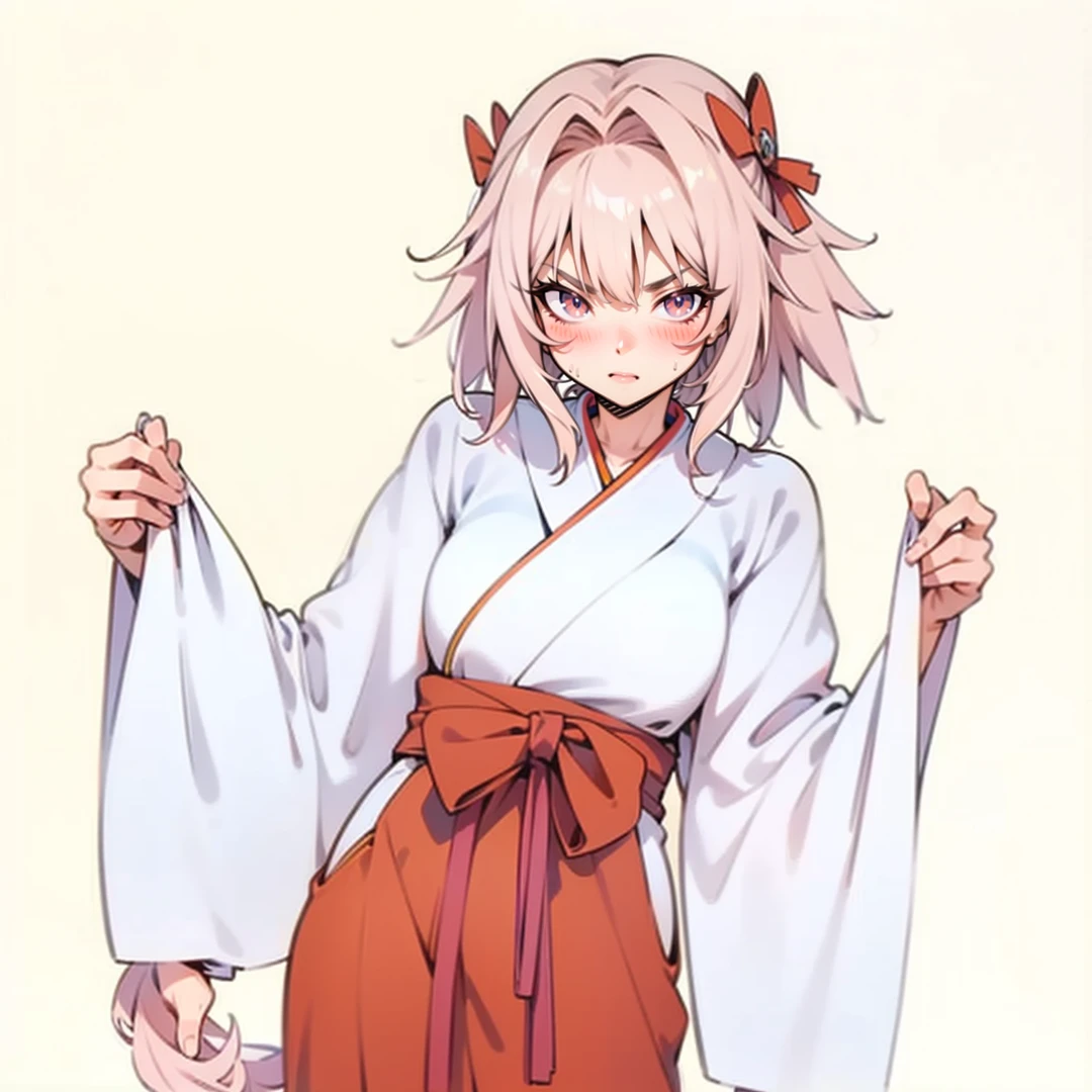 {{{masterpiece}}}, {{{best quality}}}, {{ultra-detailed}}, {cinematic lighting}, {illustration}, {beautifuly detailed eyes}, {1girl}, extremely detailed, 1girl, solo,  A beautiful samurai warrior, blue hair in a long ponytail, wearing white and black kimono, warrior, serious, brown eyes, ????????????, hourglass figure, facing viewer, outdoors, woodland background, highly detailed face and clothing, slightly narrow eyes, perfect face, fair skin, hair bangs, long hair, cowboy shot, noble beautiful, traditional Japanese clothing, samurai woman