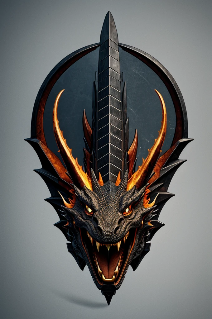 Dragon head logo, HD, 