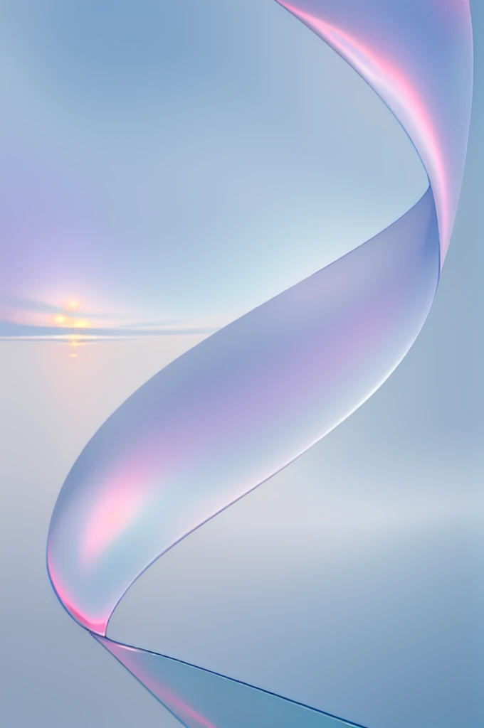 (masterpiece, best quality:1.2), sichou,A translucent ribbon，Glass texture，high quality，OC Renderer