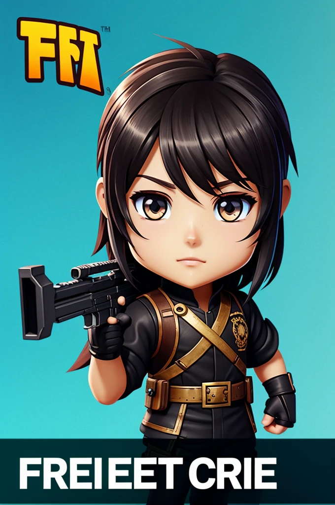 Un icono anime tematica arabe de freefire version chibi