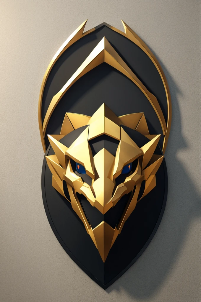 Geometric dragon head logo,hd