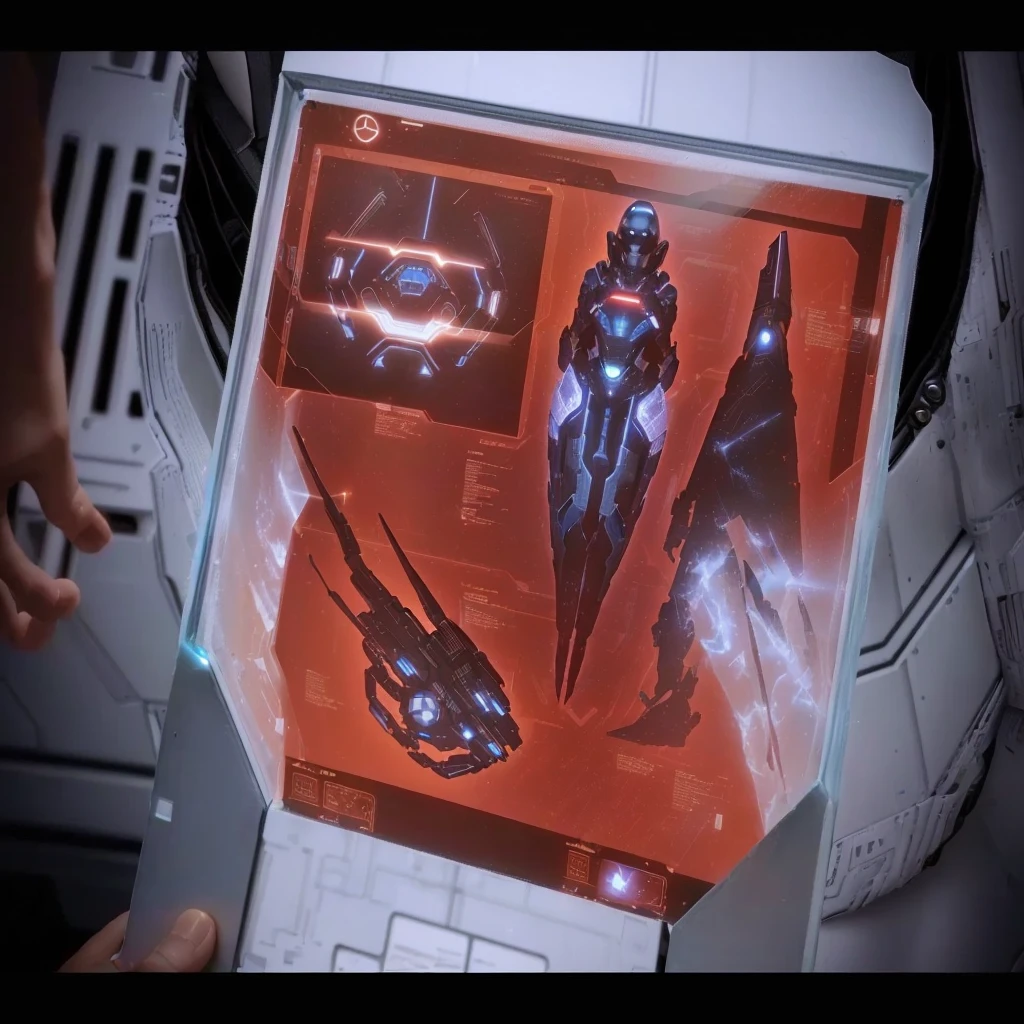 someone holding a datapad, mass effect artifacts, mass effect concept art, Holographic interface, in holograms of alien artifacts, Asa Ciborgue, Computadores e hologramas, science fiction computer, technological screens, holographic artifacts, Prometheus Alien Engineering, futuristic computer, concept art-h 0