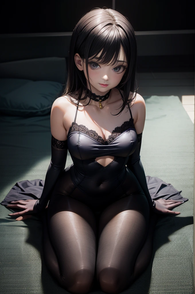 a woman on her knees,masterpiece, super detail, best quality