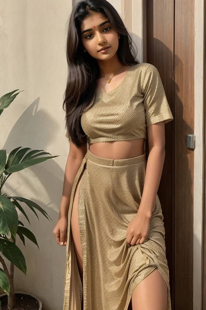 20 year old Indian girl very simple and Punjabi dress 