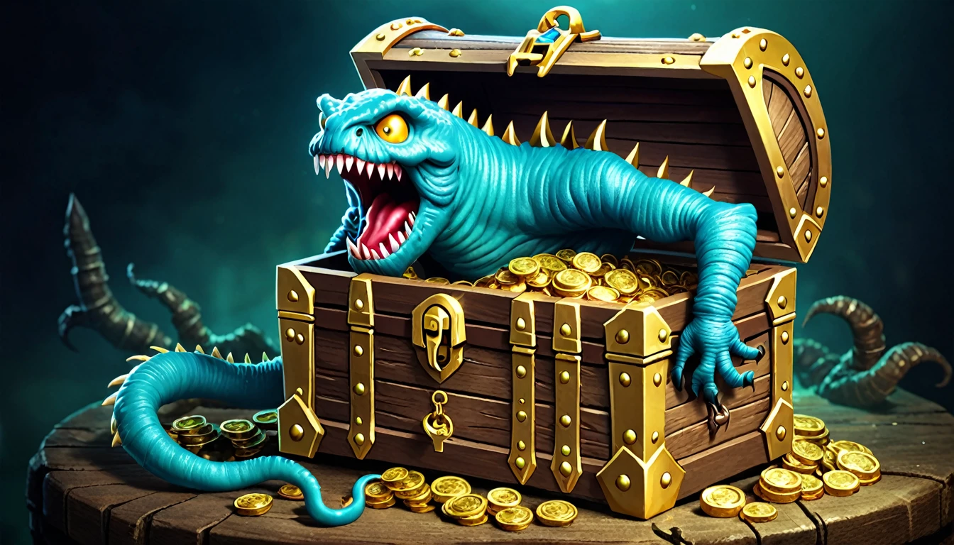 mimic monster of treasure chest,