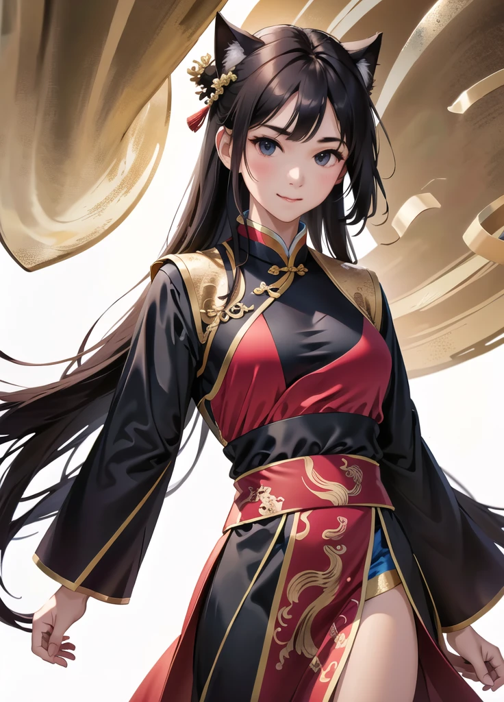 one-girl, Ancient Chinese clothing,Wolfberry-like hairpin, Side face, rays of sunshine, Clear face, Clean white background, tmasterpiece, super detailing, Epic composition, hyper HD, high qulity, extremely detaile, offcial art, Uniform 8k wallpaper, super detailing, 32k