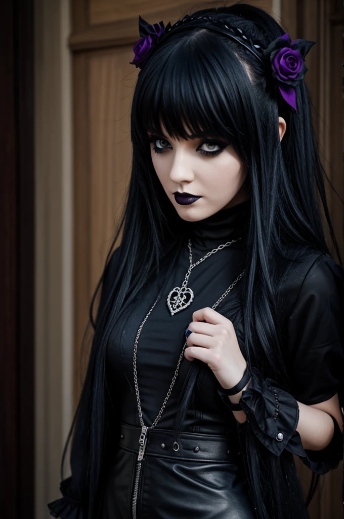Goth streamer girl