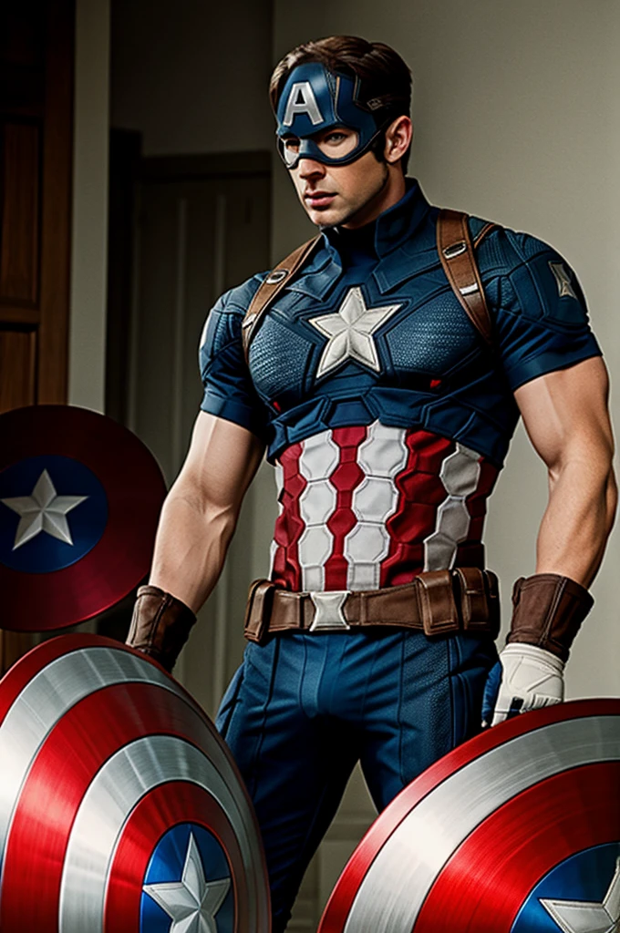 Captain America in underwear