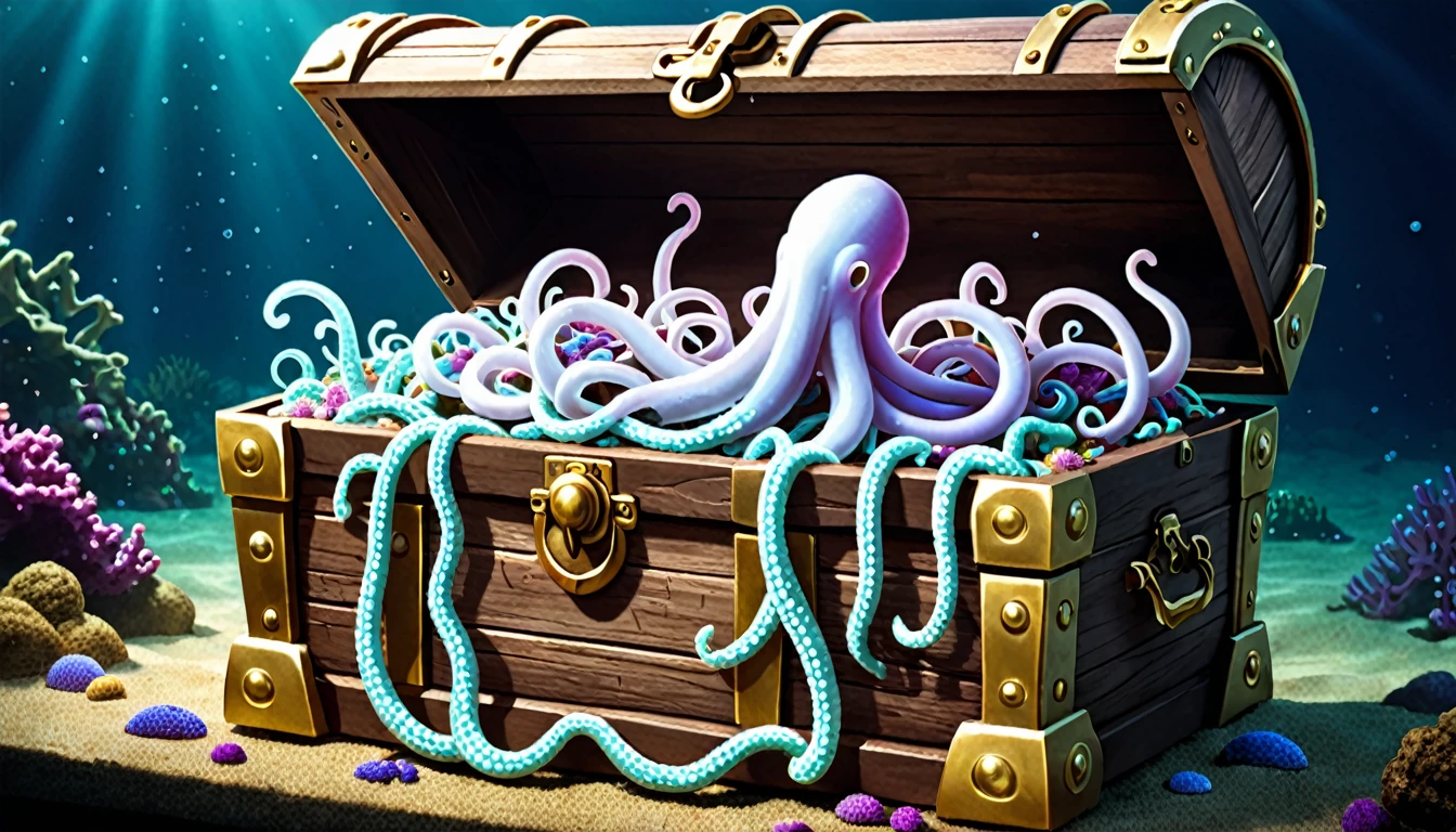 tentacles living in treasure chest,