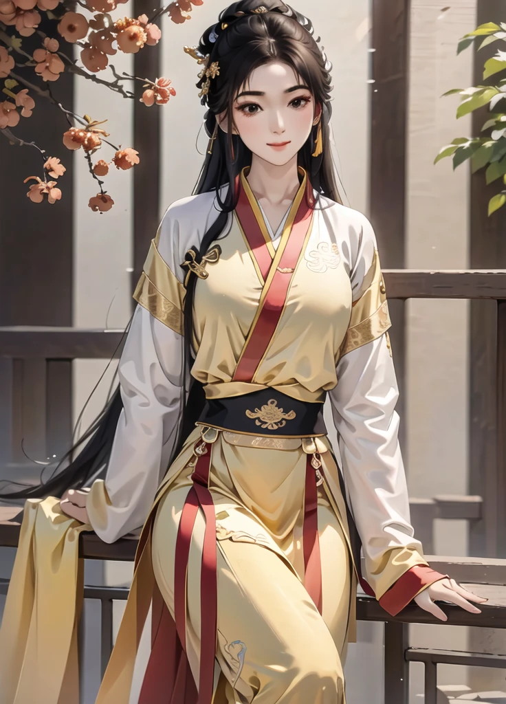 one-girl， Ancient Chinese clothing，Wolfberry-like hairpin， Side face， rays of sunshine， Clear face， Clean white background， tmasterpiece， super detailing， Epic composition， hyper HD， high qulity， extremely detaile， offcial art， Uniform 8k wallpaper， super detailing，