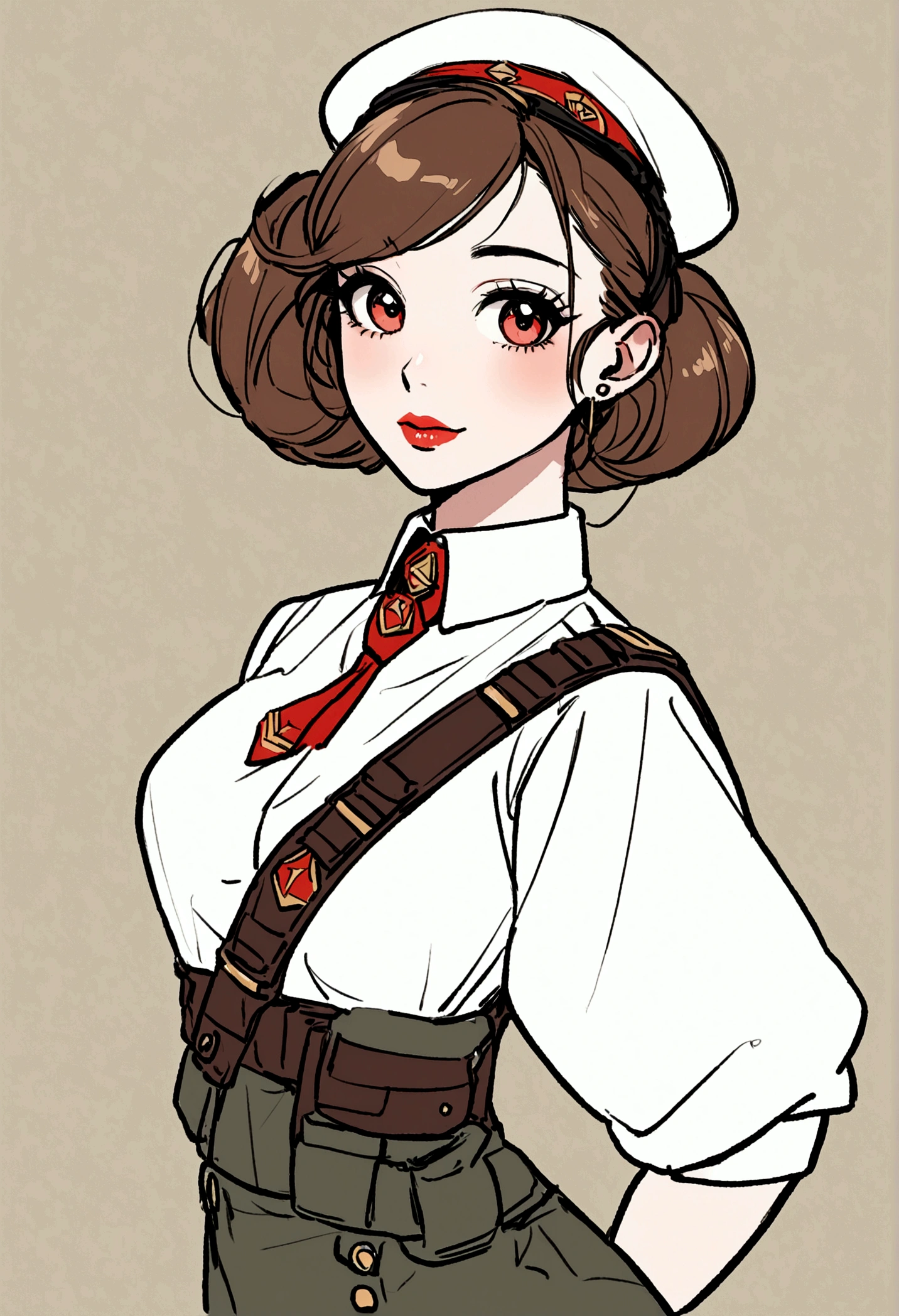 Soviet union soldier girl attractive cute