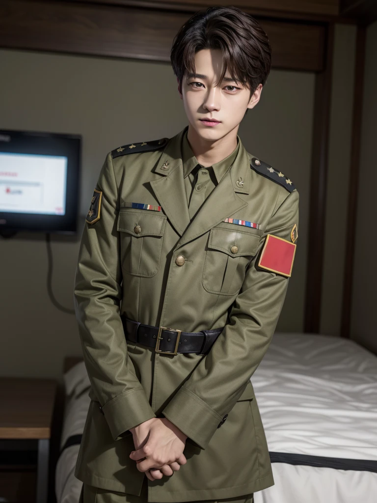 jeno nct, idol kpop military, military uniform