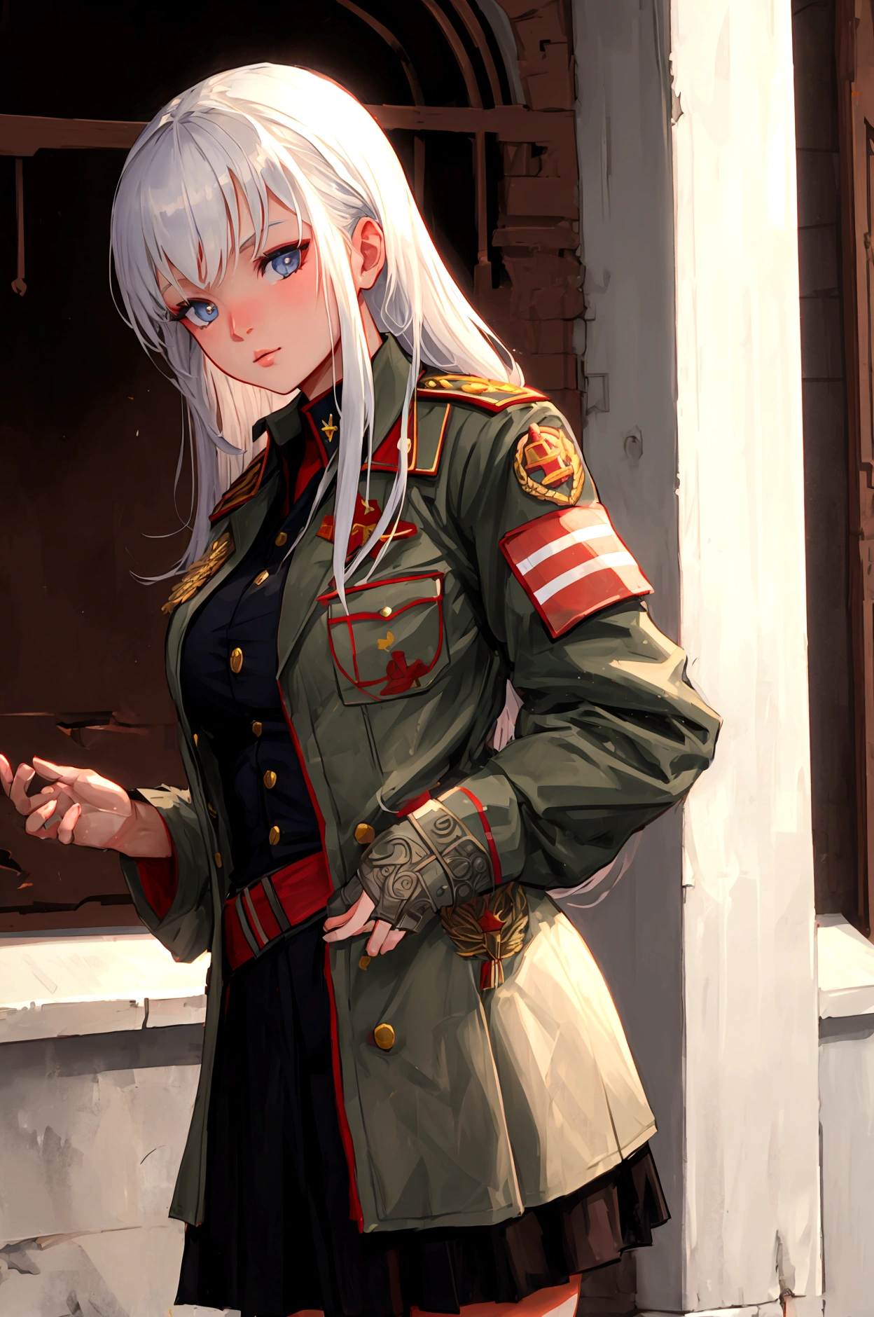 Soviet soldier, girl, attractive