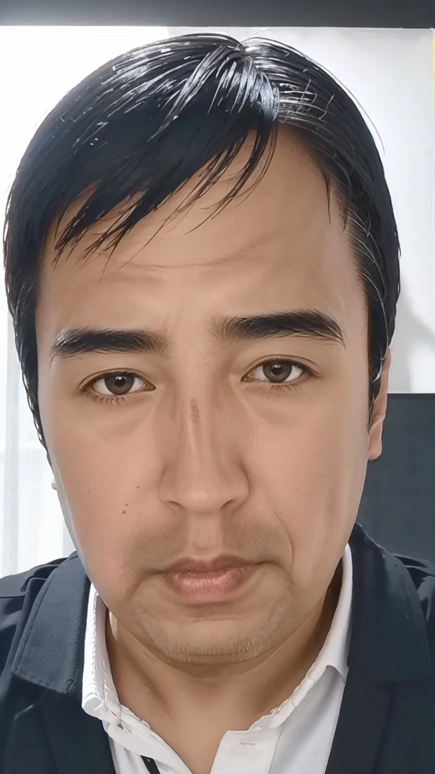 40-year-old male， Soft headlight，High-density imaging，（Thin face），((Black suit))，((Various dynamic poses))，((White curtains in the background))，best quality，masterpiece，（Soft colors：1.2）