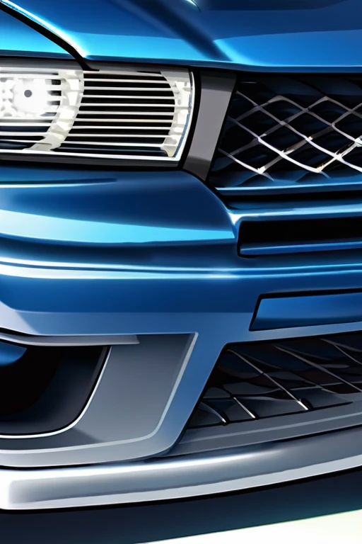 ((Best quality)), ((masterpiece)), (detailed), Subaru Impreza 2003 horse blue Sedan