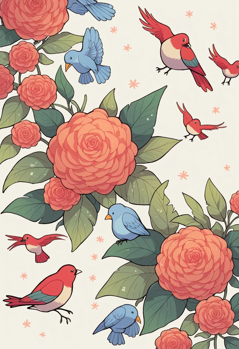 Create an image of traditional Miao embroidery patterns. The design should be intricate and detailed, reflecting the ethnic style with vibrant and diverse colors. Include typical motifs such as flowers, birds, and geometric shapes, emphasizing the cultural richness and artistic craftsmanship of Miao embroidery.