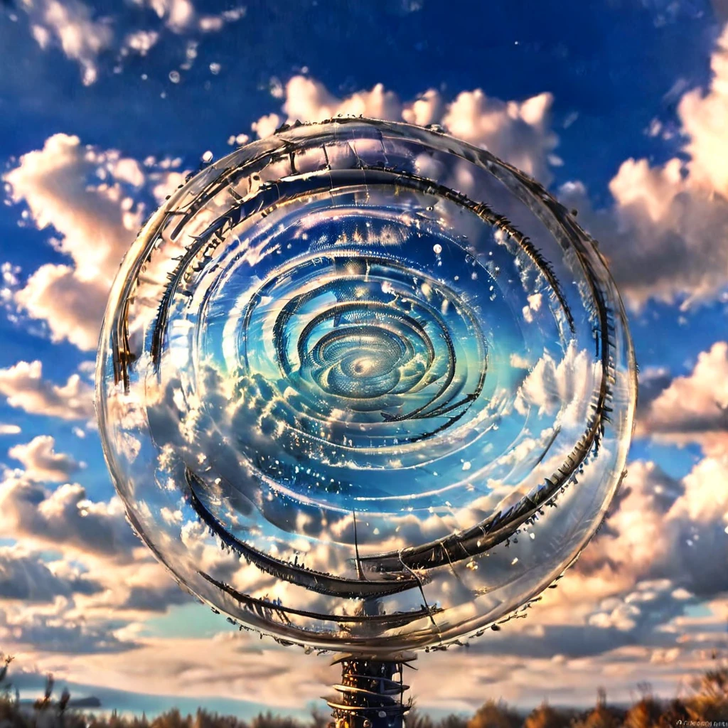 a close up of a spiral shaped object in the sky, digital art by Alexander Kucharsky, tumblr, surrealism, the concept of infinity, infinity time loop, with infinity, infinite consciousness, infinity, infinite in extent, an idea seep's into infinity, infinity symbol like a cat, infinite quantum waves, interstellar infinity portal, infinity symbol