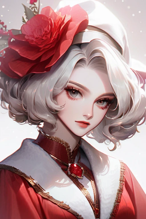 ((Лучшее качество)), ((шедевр)), (подробный), beautiful girl in a red dress