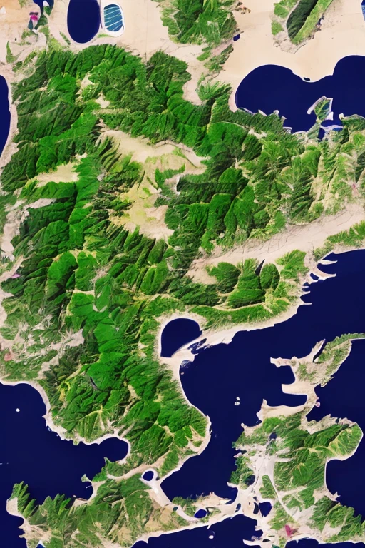 Give me an anime picture of an archipelago map , phillipines , several islands , archipelago , map