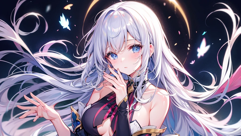 ((tmasterpiece:1.4,Best quality))+,(hyper-detailing)+,(詳細な目:1.5)+,(fox ear:1.5),(cute girls),(gold eyes:1.5),(Long gray hair:1.5),(fox tails:1.2),pale-skinned,seduct smile,red crystal earrings,(Red maid outfit:1.5),(black ribbon,White stockings,White apron:1.4),red silk gloves,Golden Palace,tropical garden,(Classical maid:1.1),(dawn light:1.2),(Thick black and white:1.16),(depth of fields:1.4),Complicated details,color mixing,Detailed route,Excellent,super detailing,The content is very detailed,(hight contrast:1.11),ventania,Amazing cleavage,beautidful eyes,messy hair,(best illuminate,Extremely Delicately Beautiful), ((movie light lighting)), (elevation perspective:1.3),8K,tmasterpiece,Best quality,cinematic Film still from,1 plump girl,(Close-up cleavage:1.1),bright,Interesting,gentlesoftlighting,(bauhause,shape,line engineering,Abstract:1.1)offcial art, Unity 8k壁纸, ultra - detailed, Beautiful and beautiful, tmasterpiece, Best quality, (dynamic angle:1.4),Perfect NwsjMajic,(tmasterpiece,top-quality,Best quality,offcial art,Beauty and aesthetics:1.2),The content is very detailed,rich colourful,highest details,
