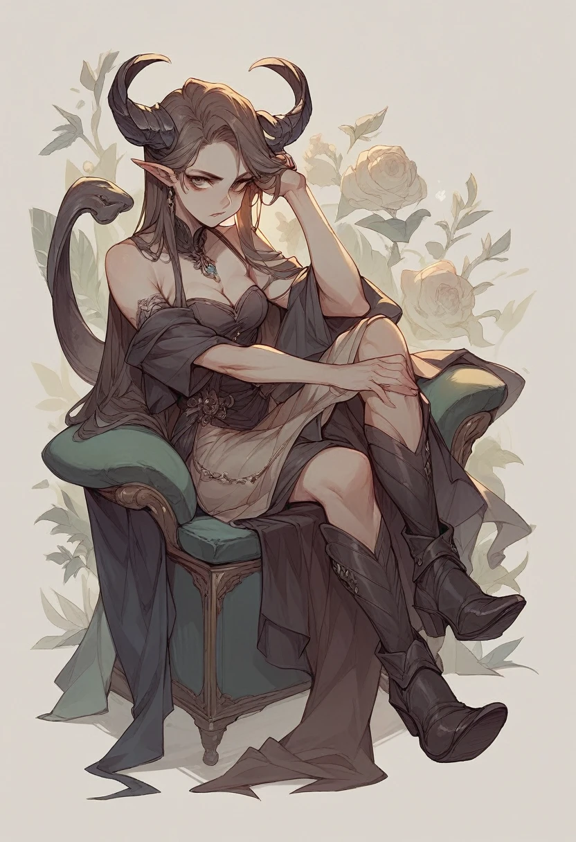 1girl, (grey skin, purple skin:1.4), dark skin, (oni, oni horns), sitting, relaxed, demon girl, (long black hair, cute hairstyle, messy hair), lots of hair, (large eyes, glowing eyes, purple eyes), (slit pupils), lithe, thin, sinuous, (toned body, strong, fit), sweaty, sweat, wild, lewd, sadistic expression, evil grin, cruel, small hands, small feet, iron collar, iron shackles, aroused, feral, full body, dynamic, (inhuman, femdom), bangles, exotic, fantasy species, sorceress dress, sexy one-piece, silk, (fangs), (medieval fantasy, cozy home, comfortable room, indoors, late night, night:1.4, warm atmosphere, luxurious hearth, deep shadows, rich wood, adventurer's home), (best quality:1.2, sharp clarity, great skin detail, photorealistic, detailed features, magical realism), analog style, raw photograph, feet, toes, barefoot, from below, <lora:FantasyInteriors-10:0.4> FanInt, <lora:0n1 - RedOni:0.2> 0n1, <lora:HerzhaX_V2:0.3> herzhax, <lora:shuten_douji_fate-10:0.3> short eyebrows, <lora:PickleEyebrowsv01-02:0.4> pickle eyebrows, <lora:cut3h0rnstyl3:0.4> cut3h0rnstyl3, <lora:Night:0.3> fantasy, tree, Medieval fantasy world, Moonlight at night, <lora:Night scene_20230715120543:0.3> Night scene