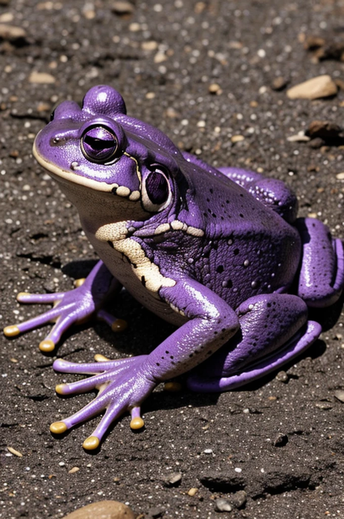 Purple frog with NASA aerospace