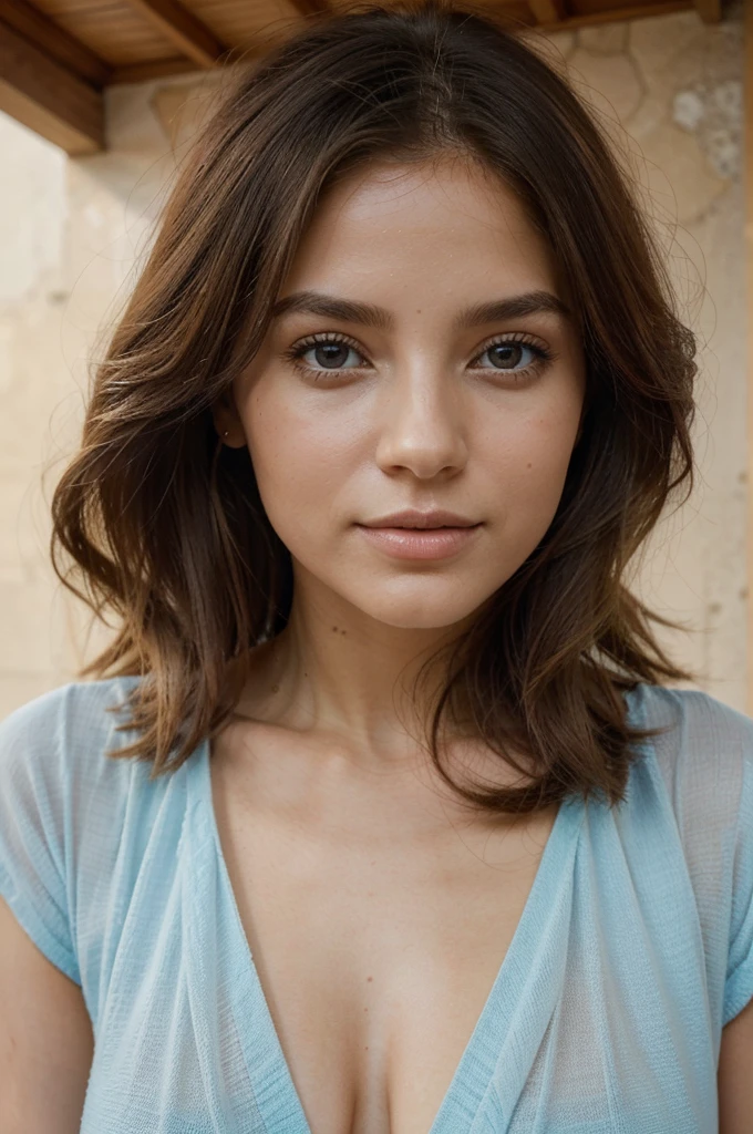 Imagine a woman of about 28 years old with an elegant and serene presence. Su cabello rubio, como rayos de sol suaves, cae en ondas sueltas alrededor de sus hombros. Su piel resplandece con un tono saludable y radiante, reflecting a life full of well-being and harmony.

Los ojos de esta mujer son como dos espejos que reflejan la estabilidad y la serenidad. They have a light blue color that seems to contain the depth of a calm ocean.. His gaze is warm and welcoming, transmitiendo confianza y seguridad.

Viste con estilo y elegancia, with garments that highlight their femininity and at the same time reflect their taste for simplicity and sophistication. Su postura denota gracia y confianza, mientras se mueve con una calma que sugiere una mente equilibrada.

In this stable diffusion environment, la luz ambiente destaca su figura de manera sutil, creating an atmosphere of tranquility and harmony around you. The 28-year-old blonde woman in this context emanates a positive and calming energy., as if it were in perfect harmony with its surroundings