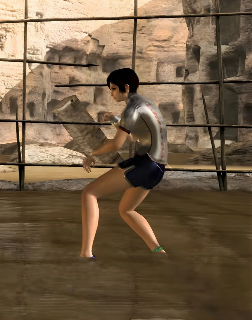 Irene, Brown short hair, Are standing, smile, Cute expression,Upper Body, Fingerless gloves,boots, Yellow scarf, Chinese clothes with polka dots, Elbow pads, ribbon, belt, Dirty Water, , Stone ruins, Are standing,Upper Body,(Very detailed, Beautifully detailed face, masterpiece, highest quality), That's right Sakura、Cherry blossom petals、Cherry blossoms falling、Knotting hair、Colorful Hair、squint、Messy Hair、Messy Hair、Sloppy、squint、Drunk、(fool/Sexual Ecstasy)、highest quality、Genuine、Super delicate illustration、Beautiful and attractive anime girl、Slender body、Tied Hair、One Girl、Girl Photos、Full Body Shot、Beautiful red eyes、Japanese